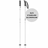 ATOMIC Cloud Skistöcke - Hochwertiger Aluminium-Skistock - Ergonomischer Griff für mehr Grip - Stock mit 60 mm Pistenteller - Einsteiger-Stöcke - Weiß - Länge 105 cm