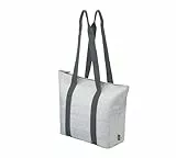 alfi ISO Shopper 17 Liter, geo Grey, nachhaltige Thermo-Kühltasche aus recycleten PET-Flaschen, isolierte Einkaufstasche für Einkäufe, Schwimmbad, Sauna, Isoliertasche, flexibel, auswaschbar