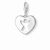 Thomas Sabo Damen Charm-Anhänger Schutzengel Herz Charm Club 925 Sterling Silber 0869-001-12