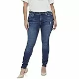 ONLY CARMAKOMA Damen Carwilly Reg DNM Tai Noos Skinny-fit-Jeans, Medium Blue Denim, 44W / 32L EU
