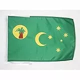 AZ FLAG - Flagge Kokosinseln - 45x30 cm Mit Kordel - Keelinginseln Fahne 30 x 45 Cm - Flaggen