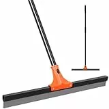 wlich Abzieher Boden, 60cm Breite Wasserschieber Bodenabzieher mit Langem Stiel 150cm Heavy Duty Wasserabzieher Boden Fensterabzieher für Bad Garage Fenster Fliesen Glas Marmor