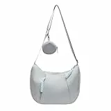 cotwoco Crossbody Bag - Umhängetasche Damen Wasserdicht Nylon Moon Bag,Leichte Slouchy Bag Hobo Tasche Schultertasche Damen mit Verstellbarer Schultergurt für jeden Anlass