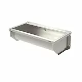 KUNe SOLIDUM 90 - Ausgussbecken Edelstahl zur Wandmontage - Außenmaße 98 x 47 x 28 (BxTxH) cm