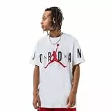 Nike Herren Jd Air Stretch Crew T-Shirt, White/Black/Gym Red, M EU