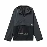 Hurley Herren Phantom+ Packable Anorak Jacke, Grau (Dk Stone Grey), M