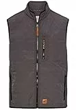 camel active Herren Herren Weste mit Stehkragen – Winddicht | Wasserabweisend | Elastischer Saum Grau, menswear-54
