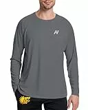 MEETWEE Herren Rash Guard Rash Vest Männer Langarm UV Schutz T-Shirt Tops Base Layer UPF 50+ Schnelltrocknend für Schwimmen Wasse