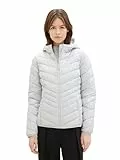 TOM TAILOR Denim Damen Lightweight Steppjacke mit Kapuze 11074 - Silver Grey S