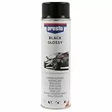 presto UNIVERSAL Spray Schwarz glänzend 500 ml, Sprühlack, schnelltrocknend, hohe Deckkraft, vielseitig, Innen- & Außenbereich, widerstandsfähig, Auto-Reparaturlack