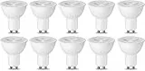 Amazon Basics GU10 LED Lampe, Spot, 5.5W (ersetzt 50W), warmweiß, dimmbar- 10Stück (1er Pack)