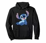 Disney Lilo & Stitch Happy Mood Good Alien Pose Logo Pullover Hoodie