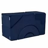 MeMoreCool Sofa aus Schaumstoff, Ausklappbares Kinderzimmermöbel mit Sitz- und Liegefunktion, Weiches Mini Sofa mit abnehmbarem Bezug