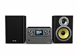 Philips TAM8905 Mikro-Musiksystem 100W, Bluetooth, Spotify Connect, Internetradio, DAB+, CD-Player, USB, Bassreflex-Lautsprecher, Digitale Klangregelung, klassisches Design mit Farbdisplay