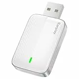 MoKo Wireless CarPlay Adapter für Apple iPhone (2025 Upgraded),Mini Car Play Wireless Adapter für iOS 10+ & Autos mit Apple CarPlay,Schnelle Verbindung,Stabile Steuerung, Keine Verzögerung,WeißSilbern