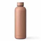 Vinsun Thermoflasche nude 500ml - auslaufsicher, Kohlensäure geeignet - Edelstahl, doppelwandig isoliert - Wasserflasche Sport, Outdoor, Schule, Gym
