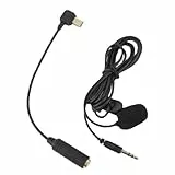 VBESTLIFE Schwarzes externes 3,5-mm-Mikrofonclip am Mikrofon + Adapterkabel, niederohmige Geräuschunterdrückung für Hero4 3/3 +/Hero4