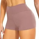 JiaYouLC Mini-Hose mit hoher Taille, dehnbar, Anti-Scheuer-Shorts, Yoga, Fitnessstudio, Radfahren, Sport, Laufen, Workout, Hotpants, Taub Haut, XS