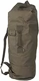 Mil-Tec US Seesack mit Doppelgurt PES (75 Liter) • Bundeswehr Rucksack mit 2 gepolsterten Schultergurten + Tragegriff • Military Reisetasche • Militär Ausrüstung • Outdoor Reisesack • Farbe: Oliv