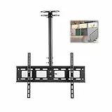Decken-TV-Halterung für 32 Bis 85 Zoll Fernseher, Verstellbare Hängehalterung um 360 Grad Drehbar, Hält Bis zu 55 Kg, Unterstützt Decken- und Wandmontage