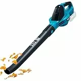 Laubbläser Akku für Makita Akku 18V, 219 km/h 5-Gang Luftgeschwindigkeit Gebläse, 28000RPM Bürstenlosen Leistungsstark Laubgebläse Akku (Schwarz Ohne Batterie)