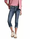 Street One 7/8 Slim Leg Jeans im Casual Fit Authentic Dark Blue wash 32