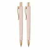 Faber-Castell 205092 - Kugelschreiber Poly Ball pale rose, 2 Stück, mit auswechselbarer XB Mine, dokumentenecht
