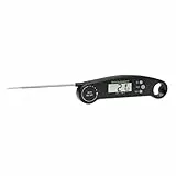TFA Dostmann Digitales Küchenthermometer, 30.1061.01, Klappthermometer, mit Flaschenöffner, Hintergrundbeleuchtung, BBQ Fleischthermometer, zum Grillen, Thermometer zum Kochen oder BBQ, schwarz