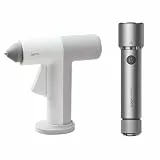 HOTO Heißklebepistole Akku+Taktische Taschenlampe LED Aufladbar