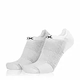 Eightsox Sneaker 2-pack Weiß - Komfortable atmungsaktive Sneaker Socken, Größe EU 35-38 - Farbe White Uni