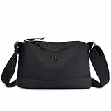 cotwoco Umhängetasche Damen Klein – Crossbody Bag Damen Wasserdicht Nylon Handtasche Damen Klein,Leichte Schultertasche Verstellbarer Breitem Freizeit Messenger Bag für Einkaufen, Reisen 4 fächern