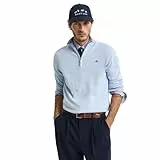 Gant Herren Classic Cotton Half Zip Pullover, Fresh Blue, M EU