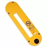 DWE7402DI Tischsägenzubehör Dado Halsplatte passend für DeWalt Tischsäge 25,4 cm, Dado Klingen für DeWalt Tischsäge DWE7490, DWE7491, DWE7491RS, DWE7492 (gelb, 1 Stück)