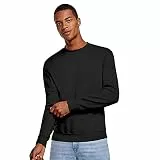 KINKIES Buntes Sweatshirt mit klassischem Design, Kragen, Bündchen und Bund aus Rippstrick, bequem, warm, glatt und elegant., Schwarz , M