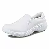 Hawkwell Damen Leichte Komfort Krankenschwester Schuhe rutschfeste Stillschuhe,Weiß EU 40