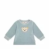 Steiff Unisex Baby Kapuze Sweatshirt, Celestial Blue, 68