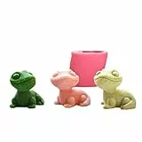 Xidmold 3D Gecko Kerzenform Silikon, Tierharz-Form Silikon, Tier Gecko Silikonform für Fondant, Sojawachs Kerzen, Seife, Gips, Epoxidharz, Handwerk