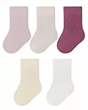 Kyopp 5 Paar Socken Baby neutrale Pastellfarben Socks Baumwolle Kindersocken