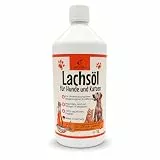 Canifee - Lachsöl für Hunde und Katzen - natürliches Lachsöl in der 1L Flasche für eine ausgewogene Ernährungsergänzung - für Fell, Haut und Bewegungsapparat - geeignet zur BARF Ernährung