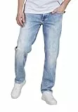 Cross Jeans Herren Stretch Comfort/Relaxed Fit Antonio Jeanshose Hose Denim, Länge:32L, Farbe:Light Mid Blue (E 161-165), Weite:34W