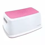 Dreambaby Easy Up Premium Tritthocker für Kinder und Erwachsene, belastbar bis zu 120 kg, Badezimmer, Unabhängigkeit, rutschfeste Oberfläche, strukturierte Oberfläche, rutschfeste Unterseite, Pink