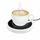 Mcbazel Kaffeewärmer mit 3 Temperatureinstellungen (bis zu 176°F/80℃), elektrischer Tassenwärmer mit Touch Button & Lichtanzeige Tassenwärmer beheizter Untersetzer für Zuhause/Büro