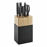 ZWILLING Now S Messerblockset 7-tlg, Schwarz Küchenmesser Gemüsemesser Fleischmesser Kochmesser