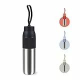 Emsa beYou Twist Isolier-Trinkflasche, 0,7 Liter, mit integriertem Sieb und Trageband, 100% dicht, spülmaschinengeeignet, für Reisen, unterwegs, Büro, für Kohlensäure geeignet, Schwarz, N2193100