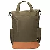 Trespass 22L Lifestyle Rucksack Narvie - Fronttasche mit Reißverschluss, Wasserflaschenhalter, Tragegriff mit Clip, Laptophülle, Innentasche aus Netzstoff, gepolsterter Rücken, khaki, EACH