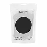 Busaurus 100g Schwarz Lufttrocknende Knete, magische Modelliermasse für Kinder, bunte, weiche Knete für Schulbedarf, Schleim, Kunstprojekte und Cosplay