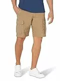 Wrangler Authentics Herren Classic Stretch Shorts With Loose Fit Cargos, Versteinertes Eichenholz, 34 EU