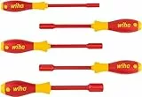 Wiha Steckschlüssel Schraubendreher Set SoftFinish® electric (29466) 5 tlg. I für Außensechskantschrauben I 5,5mm 7mm 8mm 10mm 13mm I für Elektriker