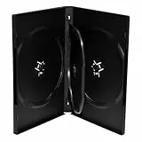 MediaRange DVD Case for 3 discs, 14mm, black, Pack 5