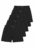 H.I.S Herren Weite Boxershorts in schwarz, 5er Pack